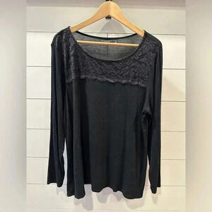 Apt 9 Black Lace Sleeve- size 0x